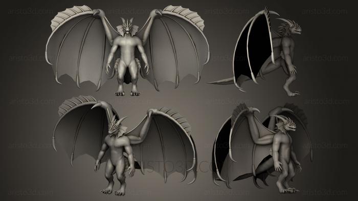Figurines heroes, monsters and demons (STKM_0244) 3D model for CNC machine